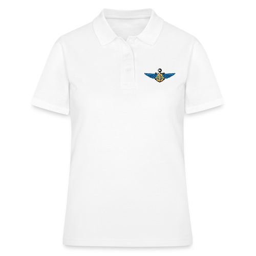 Anker Steuerrad mit Flügeln - Frauen Polo Shirt