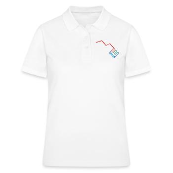 Drôle d’Enron - Polo Femme - blanc - Devant - Ailine (174cm)