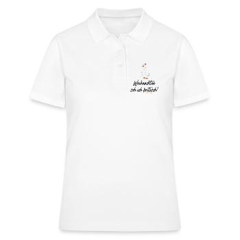 Lustige vegetarische Sprüche zu Weihnachten - Frauen Polo Shirt - Weiß - Vorne - Ailine (174cm)