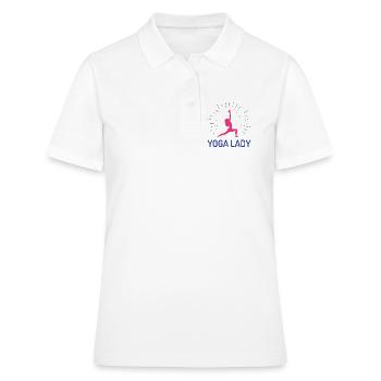 Fille de yoga - Polo Femme - blanc - Devant - Ailine (174cm)