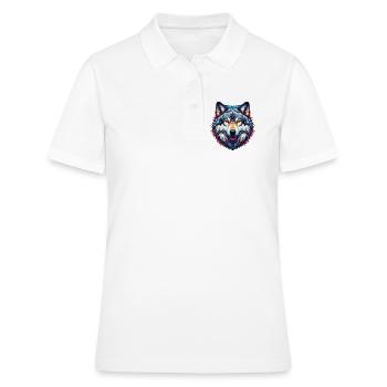 Wolf - Women's Polo Shirt - white - Front - Ailine (174cm)