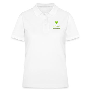 Geduld ist eine Tugend - Frauen Polo Shirt - Weiß - Vorne - Ailine (174cm)