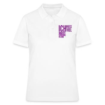 es wird viel Blödsinn erzählt - Frauen Polo Shirt - Weiß - Vorne - Ailine (174cm)