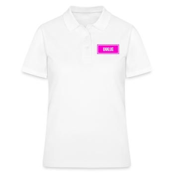 das war dumm - Frauen Polo Shirt - Weiß - Vorne - Ailine (174cm)