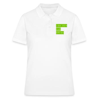 ich spiele das Opfer - Frauen Polo Shirt - Weiß - Vorne - Ailine (174cm)