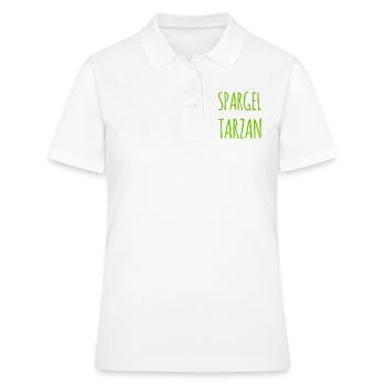 Spargeltarzan - Frauen Polo Shirt - Weiß - Vorne - Ailine (174cm)