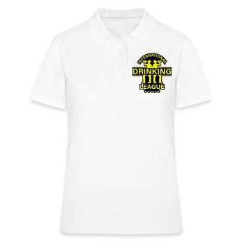 Dicton international sur la consommation d’alcool - Polo Femme - blanc - Devant - Ailine (174cm)
