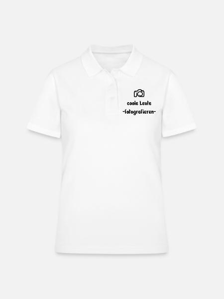 Fotografie - Frauen Polo Shirt - Weiß