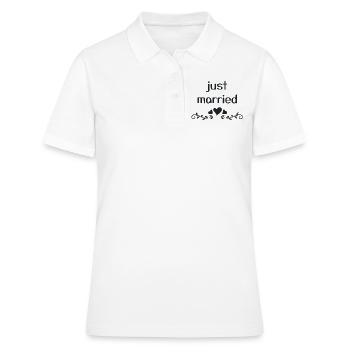 just married - Frauen Polo Shirt - Weiß - Vorne - Ailine (174cm)