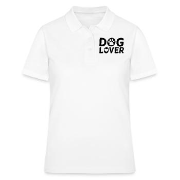Amoureux des chiens - Polo Femme - blanc - Devant - Ailine (174cm)