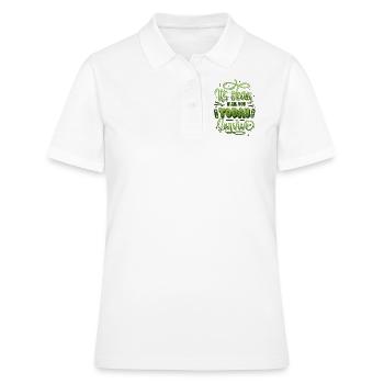 Taux de motivation santé mentale - Polo Femme - blanc - Devant - Ailine (174cm)