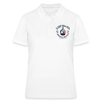 D DAY 80-jähriges Jubiläum am Strand von Omaha - Frauen Polo Shirt - Weiß - Vorne - Ailine (174cm)