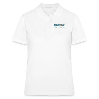 Imagine Love, Peace, Toleranz, Respekt, Inklusion - Frauen Polo Shirt - Weiß - Vorne - Ailine (174cm)