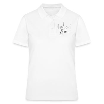 Berlin - Polo Femme - blanc - Devant - Ailine (174cm)