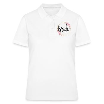 Mariée à être mariée couronne de fleurs fleurs fiançailles JGA - Polo Femme - blanc - Devant - Ailine (174cm)