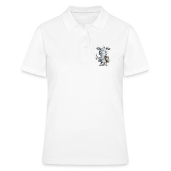 Schulkind Elefant I Einschulung Geschenk - Frauen Polo Shirt - Weiß - Vorne - Ailine (174cm)