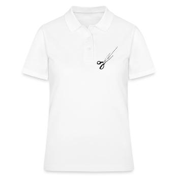 Pattern cutting logo tailor - Women's Polo Shirt - white - Front - Ailine (174cm)