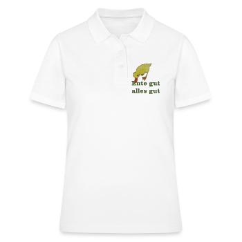 ente gut alles gut - Frauen Polo Shirt - Weiß - Vorne - Ailine (174cm)