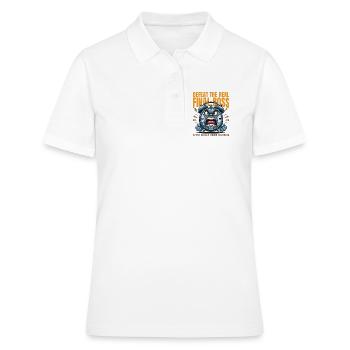 Besiege den echten Endgegner jeden Morgen - Frauen Polo Shirt - Weiß - Vorne - Ailine (174cm)