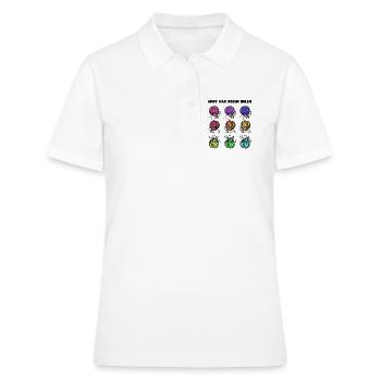 Andy war Rosen holen - Frauen Polo Shirt - Weiß - Vorne - Ailine (174cm)