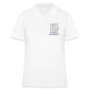 Goose – Wurde zu albern - Frauen Polo Shirt - Weiß - Vorne - Ailine (174cm)