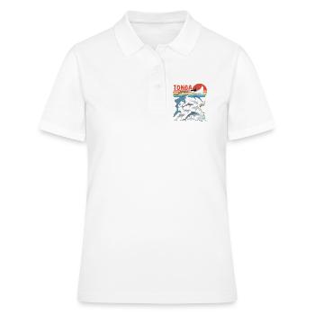 Tonga Haiarten Tigerhai Bullenhai Mantarochen - Frauen Polo Shirt - Weiß - Vorne - Ailine (174cm)