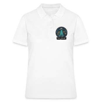 Guerre de la ville d’invasion des pixels - Polo Femme - blanc - Devant - Ailine (174cm)