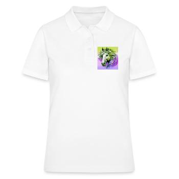 cheval - Polo Femme - blanc - Devant - Ailine (174cm)