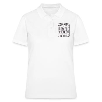 E-Commerce Proverbe - Polo Femme - blanc - Devant - Ailine (174cm)