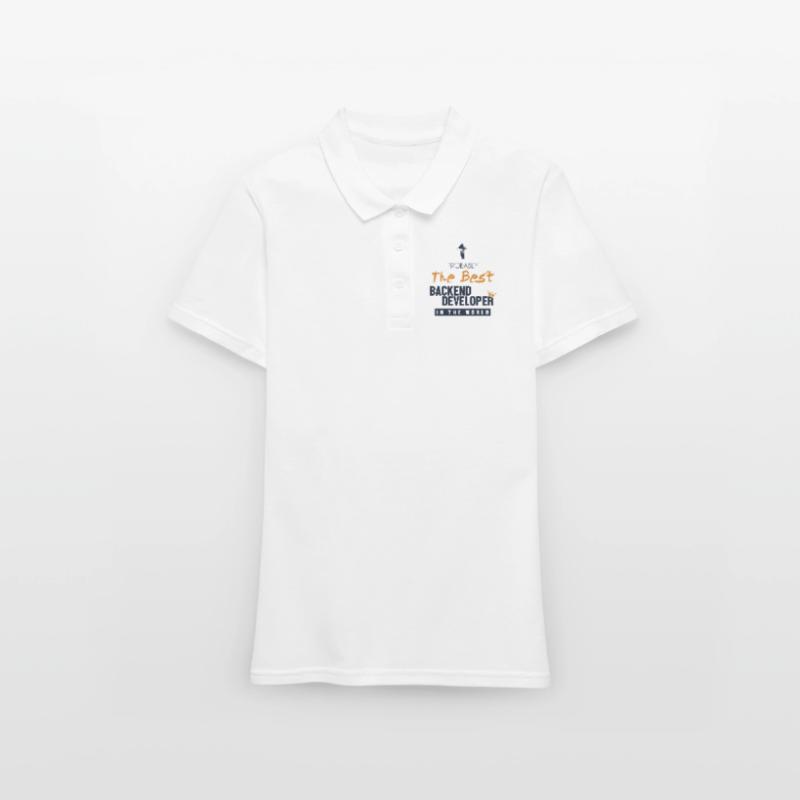 Best Backend Developer World Developer Coder Polo Femme