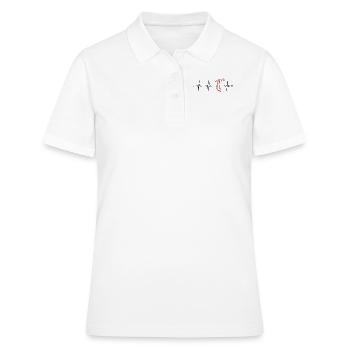 Mechanic Heartbeat Mécatronicien Maître - Polo Femme - blanc - Devant - Ailine (174cm)