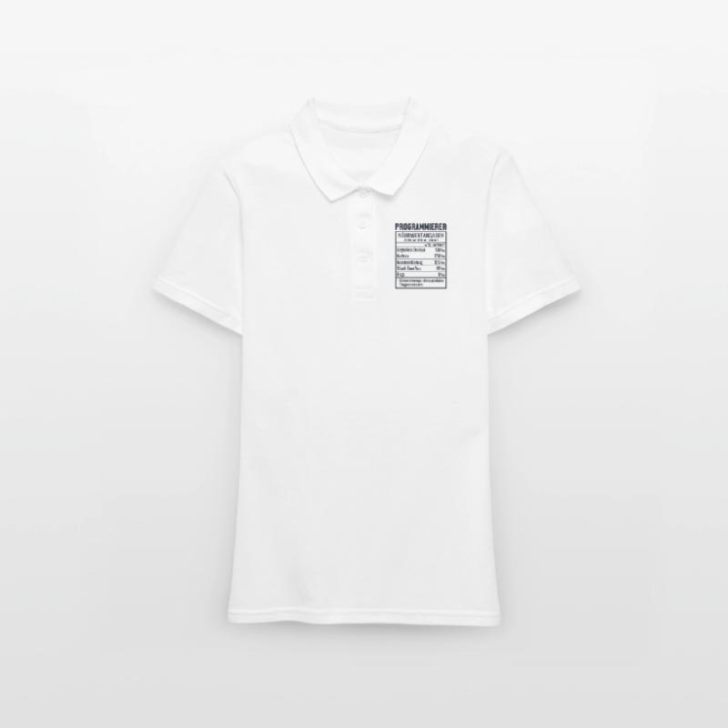 Programmierer Nährwertangaben Developer Coder Frauen Polo Shirt