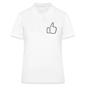 Daumen hoch! - Frauen Polo Shirt - Weiß - Vorne - Ailine (174cm)