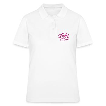 Lady Bos-s - Women's Polo Shirt - white - Front - Ailine (174cm)