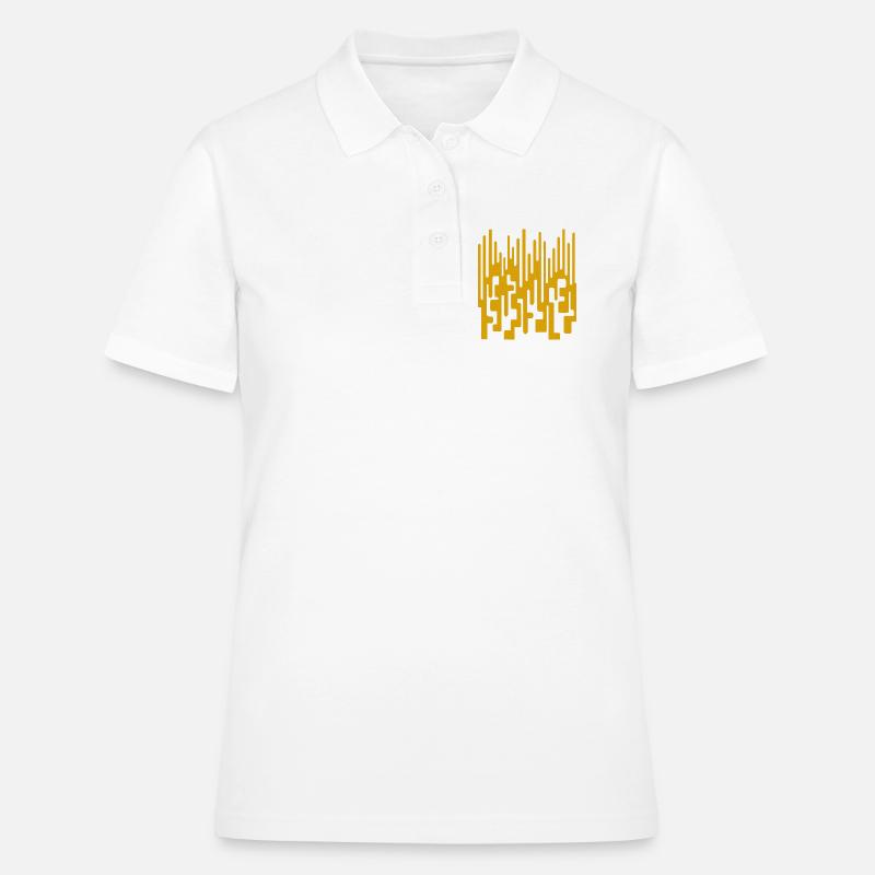 Abstract pattern by Cean - Women's Polo Shirt - white