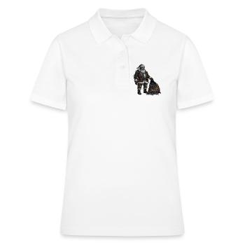 Cyborg Santa Claus - Women's Polo Shirt - white - Front - Ailine (174cm)