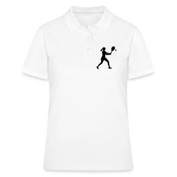 Joueur de tennis - Polo Femme - blanc - Devant - Ailine (174cm)