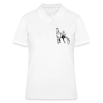 Le Trotteur - Polo Femme - blanc - Devant - Ailine (174cm)