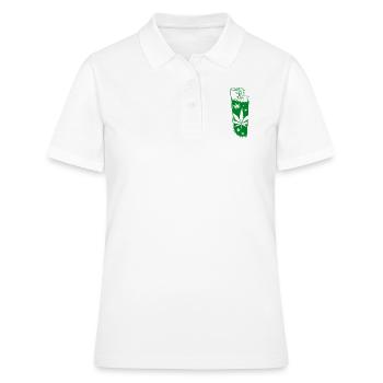 Briquet cannabis vert - Polo Femme - blanc - Devant - Ailine (174cm)