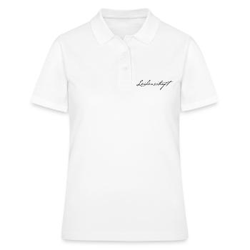 Leidenschaft - Frauen Polo Shirt - Weiß - Vorne - Ailine (174cm)