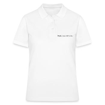 Make Love Not War - Frauen Polo Shirt - Weiß - Vorne - Ailine (174cm)