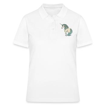 Licorne licorne - Polo Femme - blanc - Devant - Ailine (174cm)