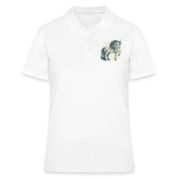 Licorne licorne - Polo Femme - blanc - Devant - Ailine (174cm)