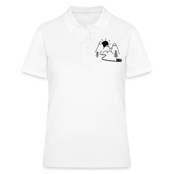 Wohnmobil - Frauen Polo Shirt - Weiß - Vorne - Ailine (174cm)
