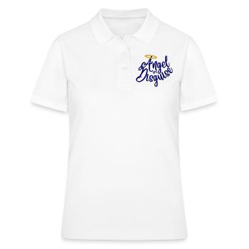 Ange déguisé bleu - Polo Femme - blanc - Devant - Ailine (174cm)