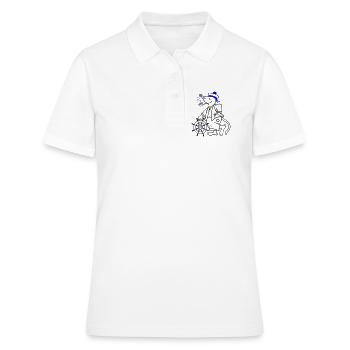 Matrose, maritim - Frauen Polo Shirt - Weiß - Vorne - Ailine (174cm)