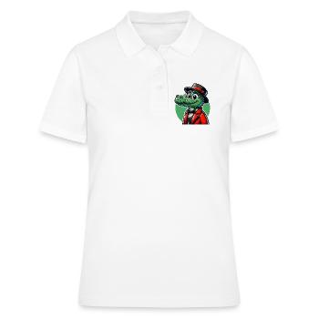 Crocodile Russe en Russe Crocodiles Russes - Polo Femme - blanc - Devant - Ailine (174cm)