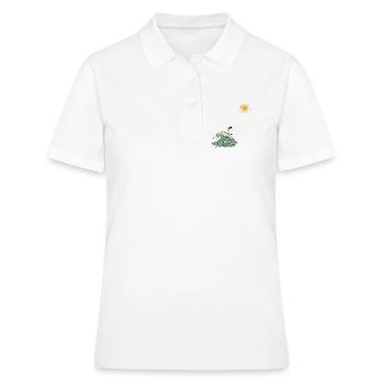 surfer - Frauen Polo Shirt - Weiß - Vorne - Ailine (174cm)