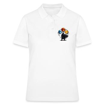 Mage de la Lune des Trois Lunes - Polo Femme - blanc - Devant - Ailine (174cm)