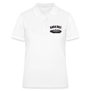 Gaga Ball Dodgeball Joueur de Gagaball Gaga Ball - Polo Femme - blanc - Devant - Ailine (174cm)